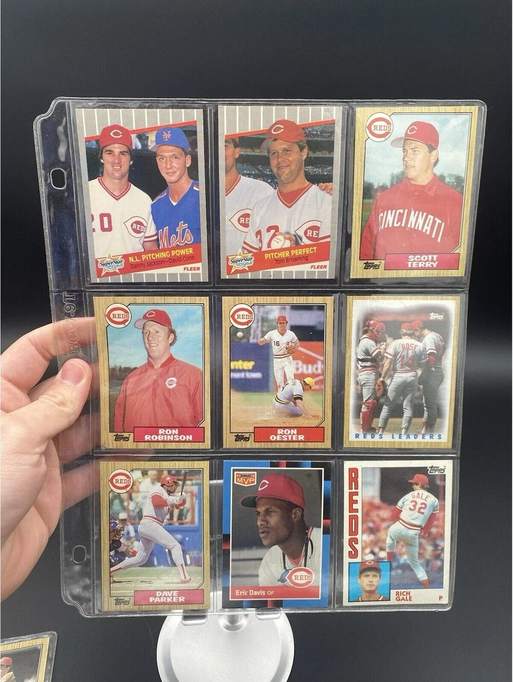 MLB Cincinnati Reds Mixed Lot of 60 Different Vintage Trading Cards - 1979-1992